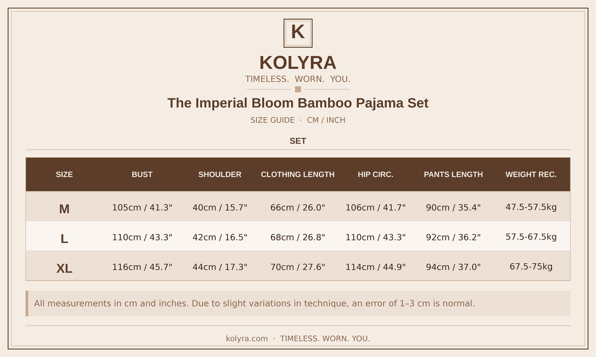 The Imperial Bloom Bamboo Pajama Set