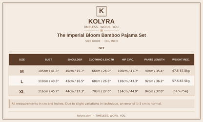 The Imperial Bloom Bamboo Pajama Set