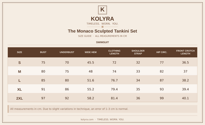 The Monaco Sculpted Tankini Set