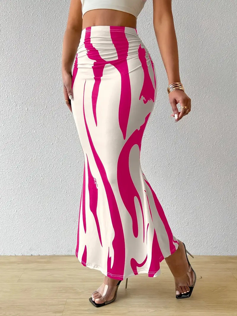 The Mermaid Plissé Knit Skirt