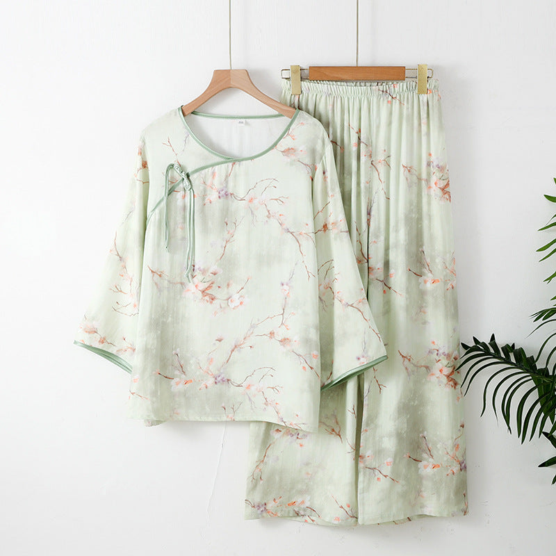 The Imperial Bloom Bamboo Pajama Set