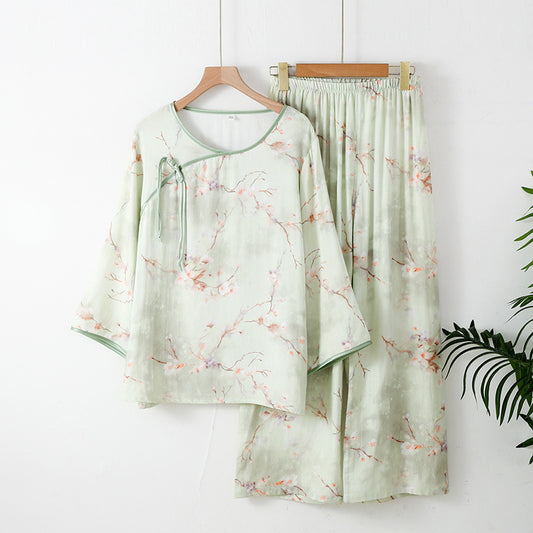 The Imperial Bloom Bamboo Pajama Set
