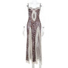 The Safari Lace-Strap Leopard Dress