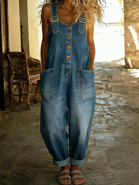 The Vintage Atelier Denim Jumpsuit