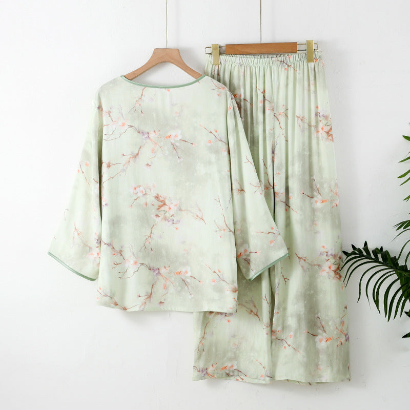 The Imperial Bloom Bamboo Pajama Set