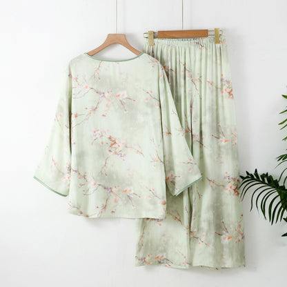 The Imperial Bloom Bamboo Pajama Set