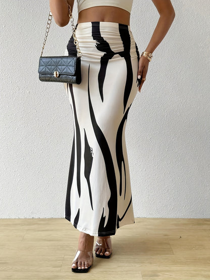 The Mermaid Plissé Knit Skirt